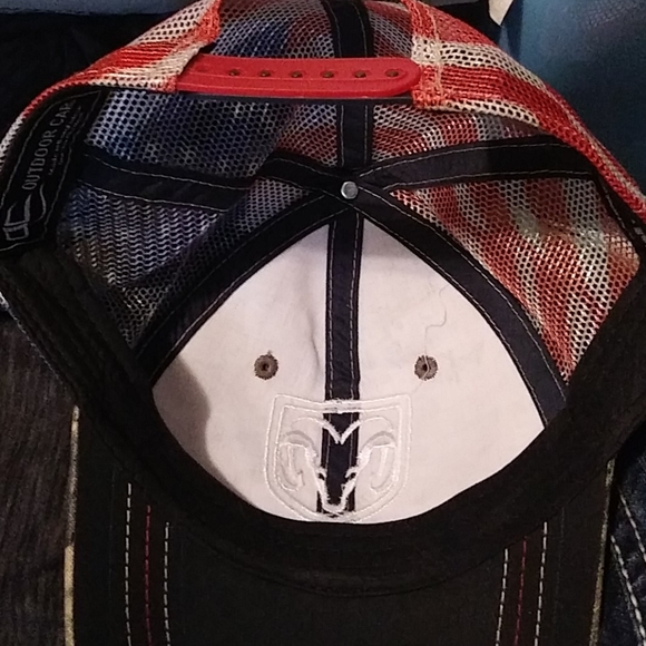 Dodge Ram Camo/USA flag adjustable baseball cap - Picture 7 of 7